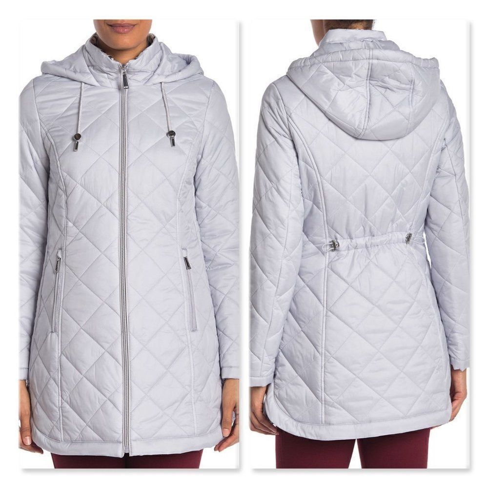 Laundry By Shelli Segal Quilted Zip Parka